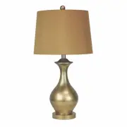 Mestar Decor 26.5" Brushed Gold Vase Table Lamp