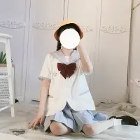 在飛比找樂天市場購物網優惠-珠珠家月之星星幼稚園夏服可愛幼兒園短袖水手服套裝JK制服學院