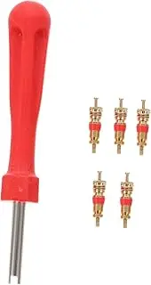 TINEASUR Valve Core Tool Kit Stem Core Removal Tool for Car Truck Motorcycle Atv Bike Random Color