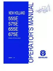 New Holland 555E 575E 655E 675E Backhoe Loaders Operators Manual PDF/USB