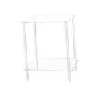 Clear Acrylic Side Table Clear End Table Compact Furniture Small Bedside Table