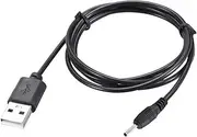 sourcing map 2pcs 1M DC Male Power Supply 2.5x0.7mm Adapter to USB Plug Male Cable