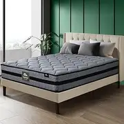 [BEDRA BEDDING] Foam Mattress 22CM - Euro Top Mattress 7 Core Layer with Pocket Coils System for Luxurious Rest Pressure Relief, Double Size