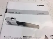 Stihl BGA 56 Blower Battery instruction manual new in English and Spanish