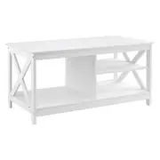 Artiss Coffee Table White 90cm
