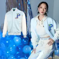 在飛比找momo購物網優惠-【PUMA】外套 P.Team 女款 藍 白 棒球外套 防風