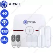 4G Home Security Alarm System WIFI Dual Wireless Window Door PIR Sensor