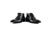 Mens Zasel Cosmo Black Leather Slip On Lace Up Boots