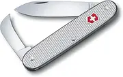 Victorinox Swiss Army 2 Alox Swiss Army Pocket Knife, Medium, Multi Tool, 2 Functions, Large Blade, Silver