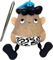Mr Plucky Toy, Polka Hair Pulling Disorder, Hair Picking Fidget Toy, Trichotillomania Helps for An'xiety Relief, Plucking Hair Bauble with Tweezers, Fidget Relief for Hair Pickers, Reduce Stress