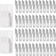 uxcell 60pcs Exacto Knife Blades #12 Hobby Knife Replacement Blades Spare Precision Exacto Blades Hobby Knife Blade Refills for DIY, Art, Cutting, Carving, Scrapbooking, Stencil
