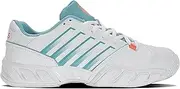 [K-Swiss] Women's Bigshot Light 4 Tennis Shoe, White/High-Rise/Silver