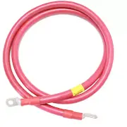 2 GAUGE Interconnecting Copper Cable, 72-Inch Length with 5/16-Inch Lugs (Red)