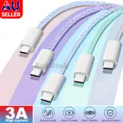 USB-C Type-C Fast Charge Data Cable Adapter For iPhone 15 16 Samsung S25 Macbook