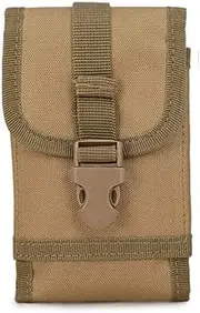 Outdoor Tactical Bag Assault Combat Camouflage Pack Tactical Molle Cell Phone Pouch - Tan