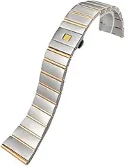 [KTGTCMPBMK] 15mm 17mm 18mm 23mm 25mm 316L Stainless Steel Watchband Fit For Omega CONSTELLATION Double Metal Watch Strap Accessories