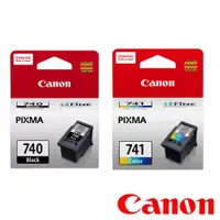 在飛比找ETMall東森購物網優惠-Canon PG-740+CL-741 原廠墨水組(1黑1彩