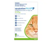 Revolution Plus for Large Cats 5 to 10 Kg (Green) 6 Pipettes