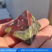 Natural Dragon Blood Gemstone Tower Quartz Orgone Energy Crystal Pyramid Healing