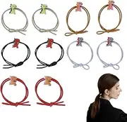 10 Pcs Elastic Hair Ties with Dinosaur Hair Bands Five Styles Bands Ponytail Holders for Women Girls Kids