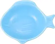 COLLBATH Ceramic Snack Bowl Creative Fish Shaped Appetizer Plates Seasoning Dishes for Dipping Sauces Fruit Holders Kitchen Supply and Dinner
