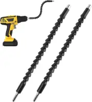Rongon Flexible Drill Bit Extension Super Bit, 2Pcs Drill Bits Extender Holder,