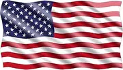 BIKISIKI TRADERS American USA Flag Sticker Patriotic Waving United States Decal Vinyl Stickers Cars Vans Trucks Walls Laptop Doors Windows Skateboard Tablet Multicolor 5x3 Pack of 2