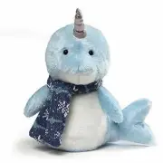 GUND Narwhal Plush, 10" Stuffed Animal New Wearing A Christmas Scarf Neptune