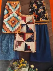 Barbara Oliver Hartman TX RANCH DRESSING 134 Wrap Skirt Patchwork Pattern Inst