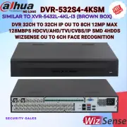 DVR-532S4-4KSM DAHUA NO LOGO DVR 32CH TO 32CH IP OU TO 8CH 12MP MAX 128MBPS HDCV