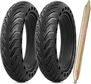 2 Pack 8.5 x 2.0 Inch Solid Rubber Pro Electric Scooter Tyres, Compatible with Mongoose M150/M200, Xiaomi MI 3/M365/Pro 2/1S, Includes 1 Tool