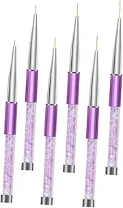 TOGEVAL 6Pcs Nail Art Liner Pens Durable Nail Pull Line Painting Tools for Home and Salon Use Smooth Application and