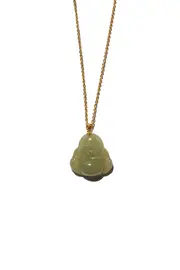 seree Buddha Green jade buddha pendant necklace in Light Green at Nordstrom One Size