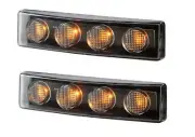 # 2 pcs 12-24V LED Front Sunvisor Marker Orange Lights for Scania P/R/G series