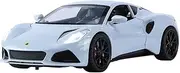 Scale Finished Model Car 1:24 for Lotus Emira Sportcar Miniature Car Model Alloy Diecast Vehicles Doors Opened Pull Back Miniature Replica Car(Silver)