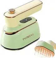 Mini Travel Iron, Fvobzxg 1000W Portable Travel Iron, 180 Degree Foldable Mini Steam Iron, Fast 20s, Ironing Machine for Home Travel
