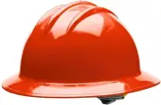 Bullard 3-Rib C33 Full Brim Safety Hard Hat with 6-Point Ratchet Suspension a...