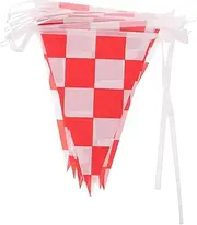 KICHOUSE Checkered Race Flag Racing Flag Banner for Car Racing Birthday Themed Parties Polyester