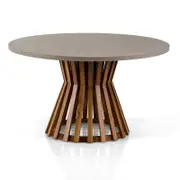Burleigh Round Concrete Look Dining Table