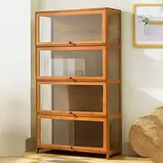 YUGXTH Glass Display Cabinets, Display Case, Dustproof Protection Showcase, Three-Sided Transparent Display Cabinet with Flip Up Door, Strong Load-Bearing, Easy to Open and Close (Size : 28x13x55/70x