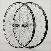Road Bike Wheelset 26/27.5'' 29 Inch Bike Wheelset, Thru Axle Wheels Straight Pull Spoke Rim 24H Hub for 7 8 9 10 11 12 Speed Cassette, Ultralight Front/Rear Wheel Set Rim(Silver,27.5inch)