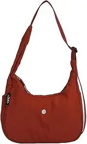 [CJLWSLCO] Lightweight waterproof shoulder bag candy colour crossbody bag female casual dumpling bag Versatile Large Capacity Dumpling Handbag for Women Casual Shoulder Bag Trendy Lightweight Crescent B