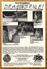1995 Ral Partha Dungeons & Dragons Miniatures Print Ad/Poster Dragonlace RPG Art