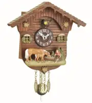 Kuckulino Black Forest Clock Swiss House with quartz movement a.. TU 2027 PQ NEW
