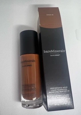 Bareminerals Barepro Performance Wear Liquid Foundation COCOA 30 NWB