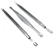 Universal Pimple Ache Extractor Comedone Blackhead Premium Instruments Set of 3