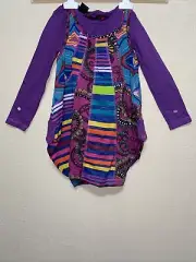 Desigual Girl's Multicolor 2 IN 1 Dress Long Sleeve, Cotton, Size 4 NEW