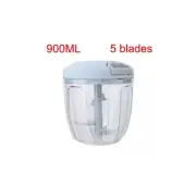 900ML Portable Garlic Speedy Chopper Grinder Blender (Pull Hand)