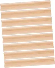 Toyvian 8Pcs Wooden Domino Holders Displaying Racks for Domino Tiles Decoration Wooden Bases for and Minimal Cleanup