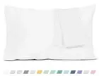 Pillow Cases, Standard Queen Size Cotton Percale Weave Pillowcases, Pre-Shrun...